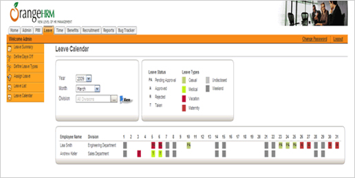 OrangeHRM Leave Management Module